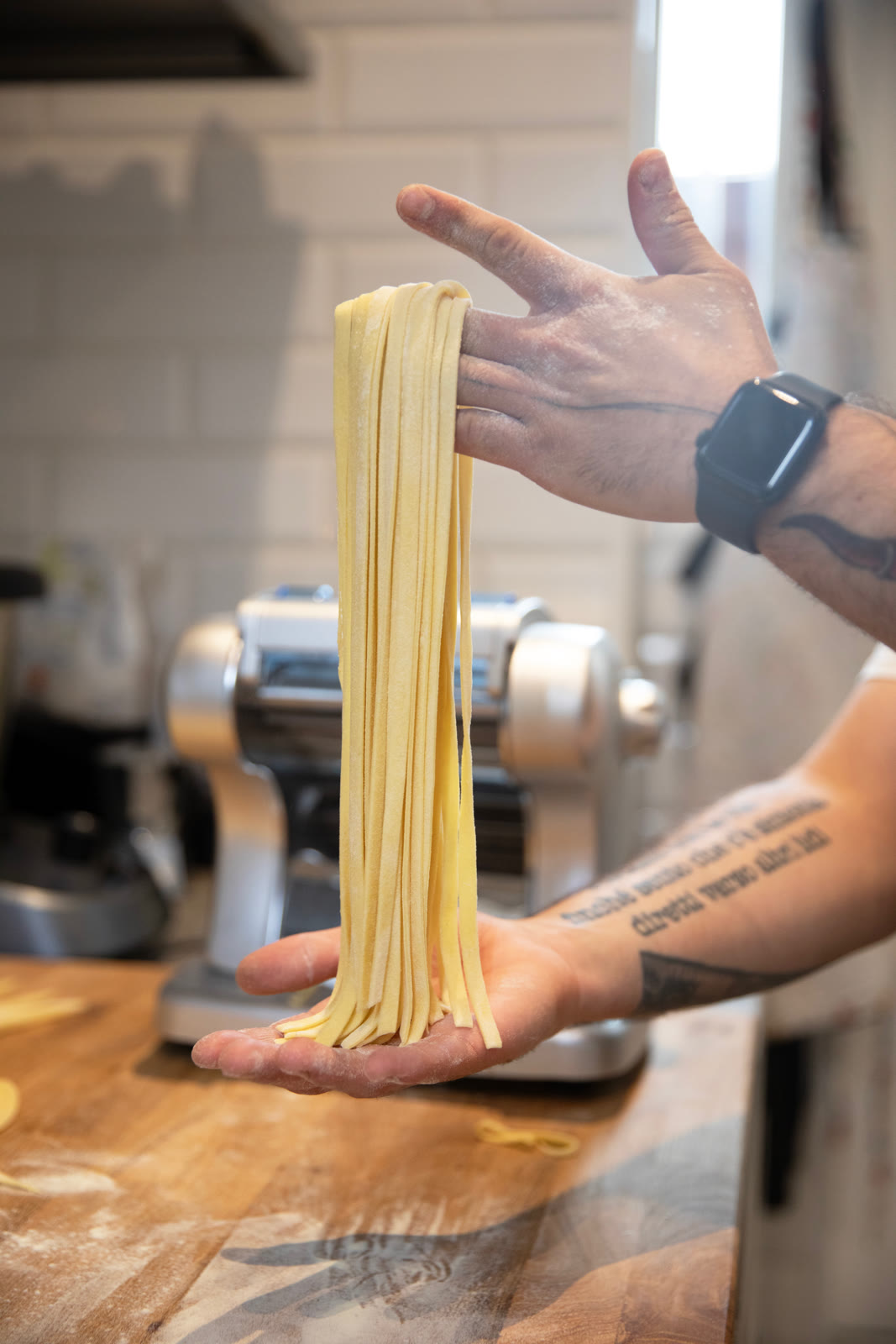Frisk hjemmelavet pasta